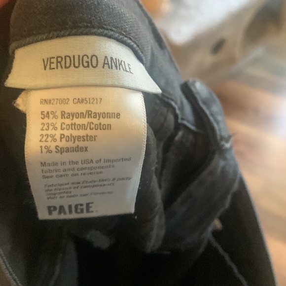 Paige Verdugo ankle jeans size 27 - dark wash - Picture 4 of 7